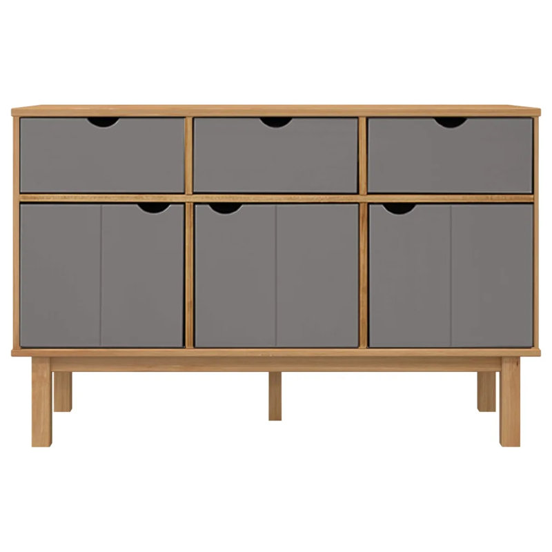 Kambell 114cm Sideboard, Brown/Grey