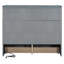 Lit Space en gris avec tiroir abondant - option de chambre à coucher stable, lit double, compartiment de rangement intérieur spacieux, peu encombrant-254960364-254960367