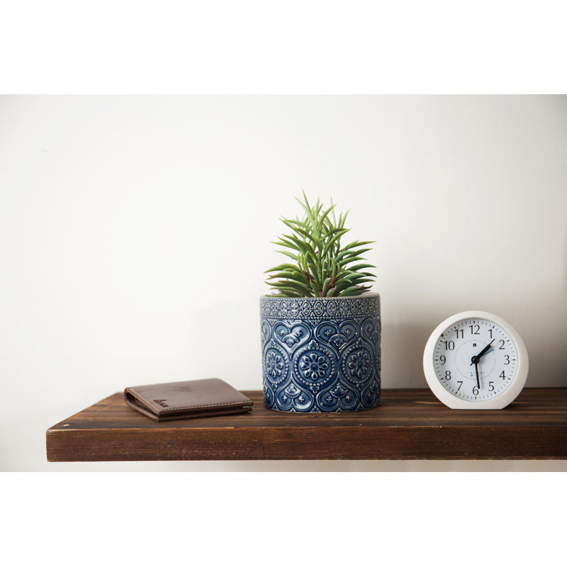 10.2 cm Blue Ceramic Pot Planter