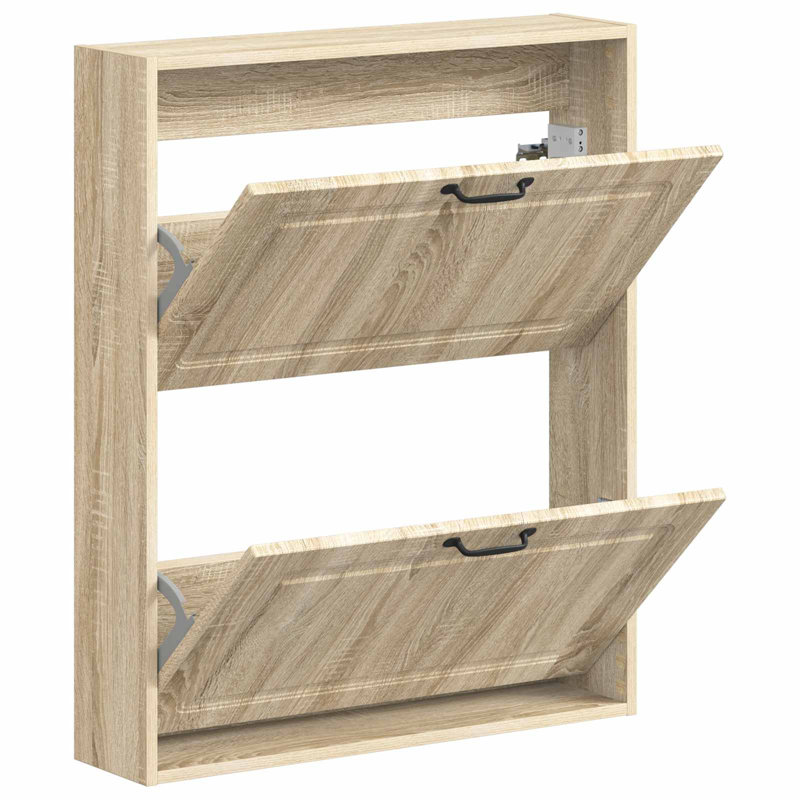 Shoe Storage, 86 cm H x 71 cm W x 17 cm D, Sonoma Oak