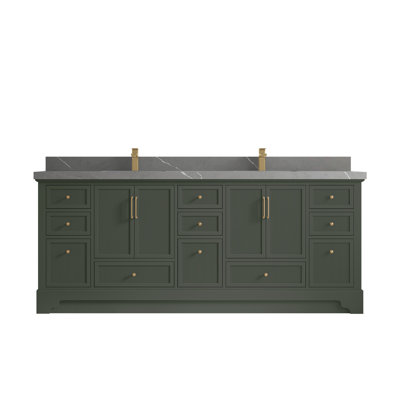 Alys 84" Double Bathroom Vanity Set (Pulls Option)