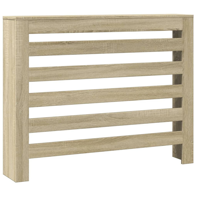 Radiator Cover, 78 x 20 x 82 cm, Sonoma Oak, Horizontal Slats