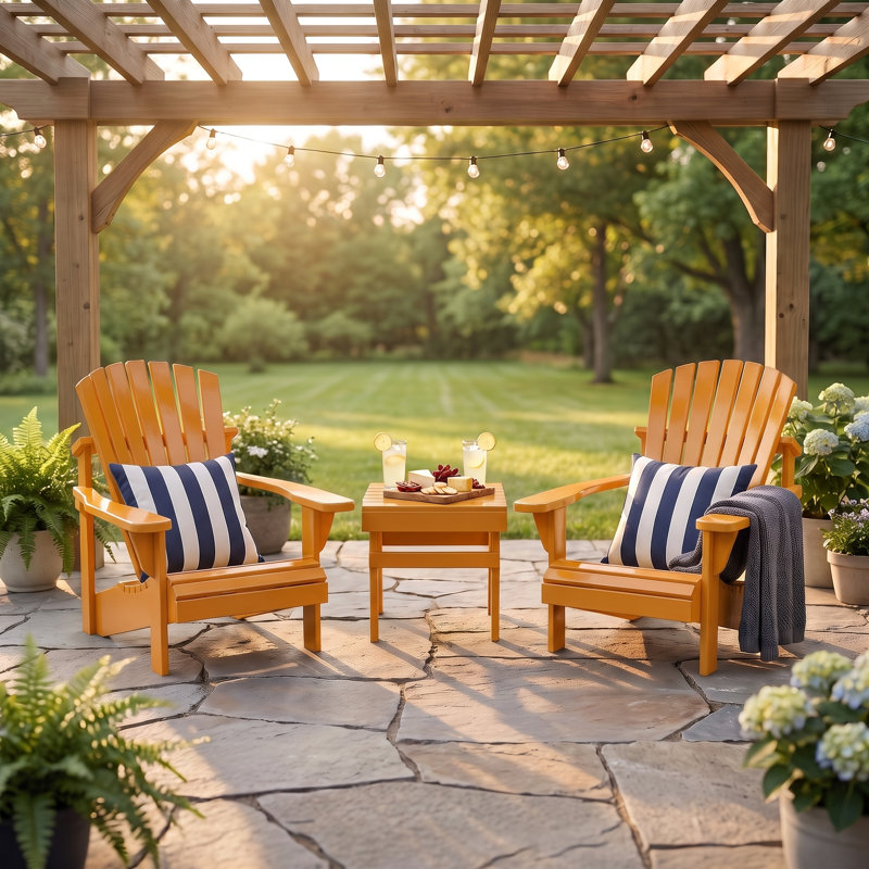 Chaise Adirondack Weathercraft Classic, bois massif de pin traité sous pression avec dossier incurvé et siège profilé, 15 options de finition Sherwin-Williams, fabriquée aux États-Unis