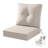 Outdoor Chair Cushions Set, 24x24 In Patio Furniture Cushions - Removable Cover, Water-repellent, Fade-resistant, Non-slip Bottom & Straps, Replacement Outdoor Cushions For Patio Furniture-766928577