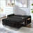 Chenille Pull Out Sofa Bed,Sofa Bed, Sleeper Sofa, Loveseat Sofa  With Adjustable 3 -Position Backrest, 4 Side Pockets And Charging Ports For Living Room-1572001894