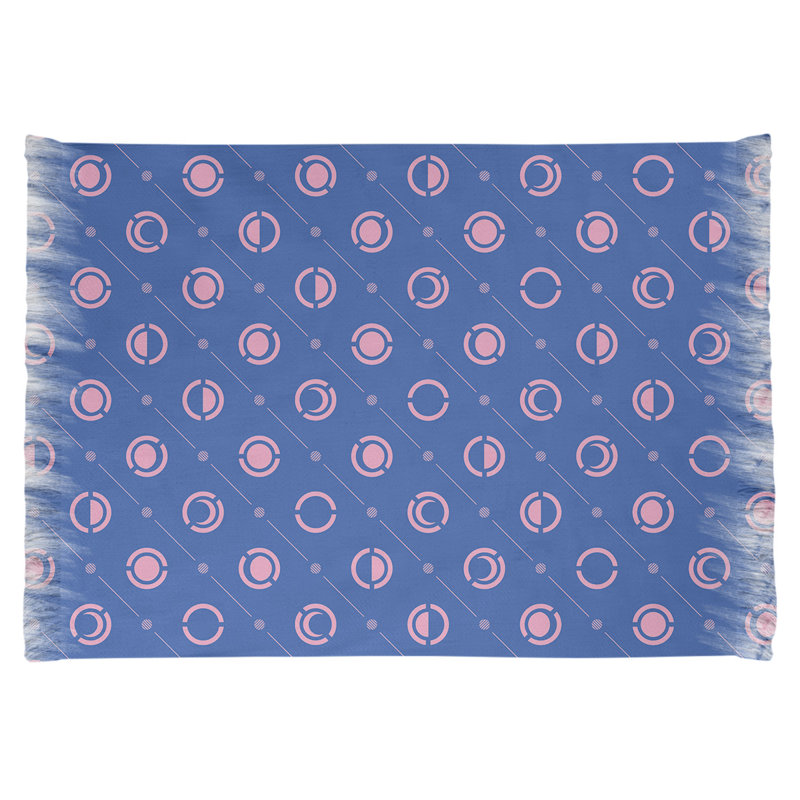 Tapis de la lune phases bleu/rose baby, Non