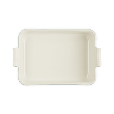 Le Creuset Stoneware Heritage Deep Rectangular Lasagna Dish, 6.75 Qt., Sea Salt