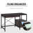 Metal Base Computer Desk