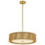 Lustre suspendu tambour en corde naturelle à 3 lumières Kamila-793147778