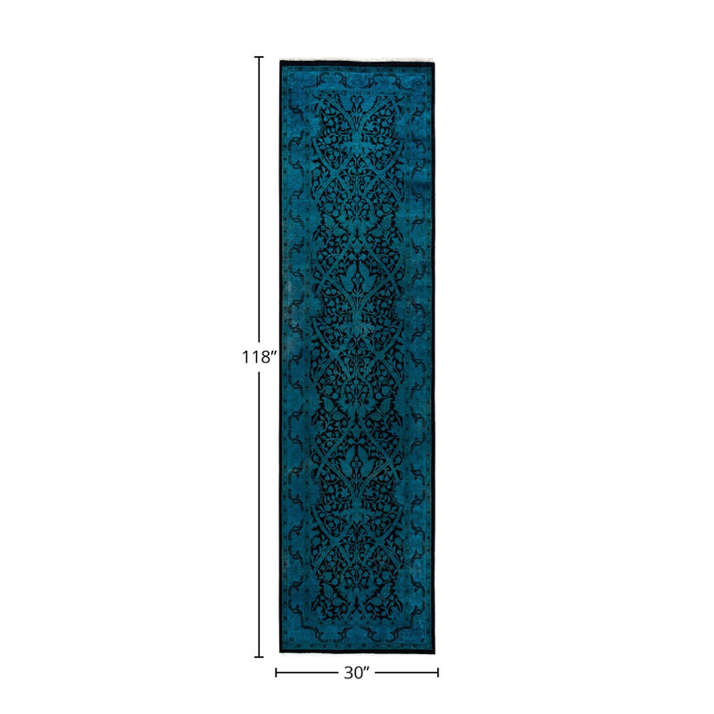 Coghiel One-of-a-Kind 2' 6" X 9' 10" Hand Knotted Area Rug