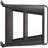 3-Tiered Metal Frame, Industrial Dining Cart with Swivel Wheels-128970382