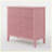 32" Wide Pink Fluted 3-Drawer Nightstand, Large Modern Bedroom End Table with Storage-43186523