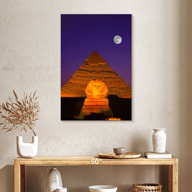 Le sphinx et la pyramide de Gizeh, H 36 po x l 24 po