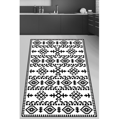 Premium Non-Slip Area Rug, 4.9 x 7.9 Feet, 100% Polyester, 0.4 in Pile Height | Antibacterial, Machine Washable, Easy Care | Perfect for Living Room, Bedroom & Office, Soft and Durable Design
