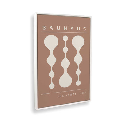 «Midnight Retro Bauhaus», reproduction sur toile encadrée