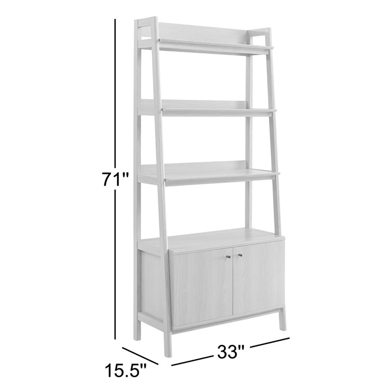 Modway Bixby 33" Bookshelf, Walnut