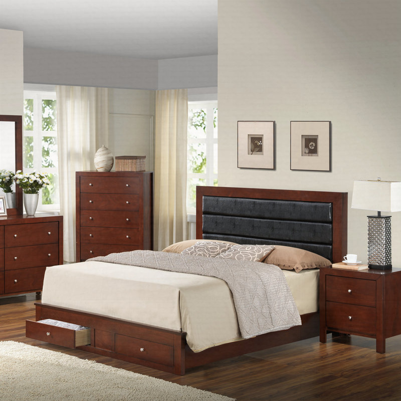 Transitional Bed With Storage, Full
