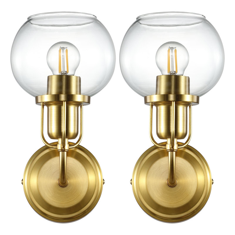 Teitur Armed Sconce, Gold/White