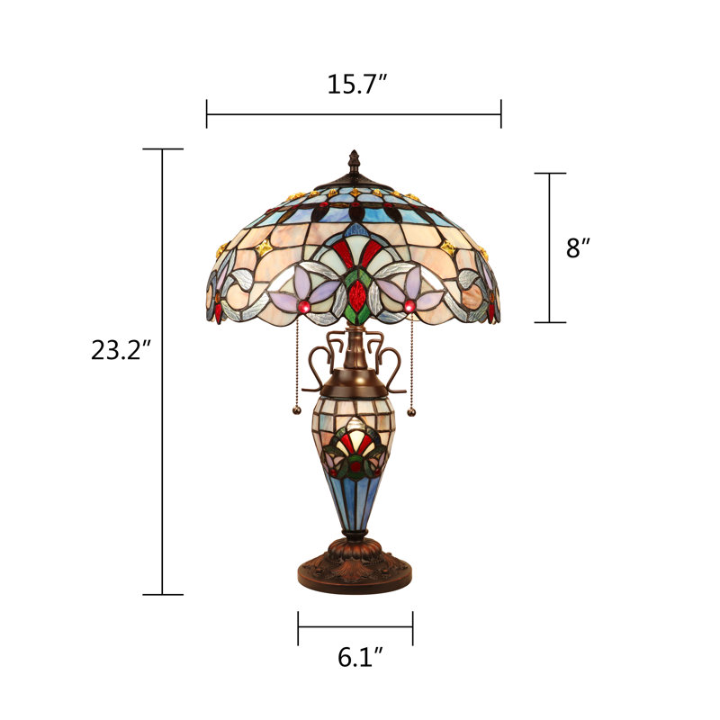 Zainab Table Lamp, 23.2" H x 15.7" W x 15.7" D