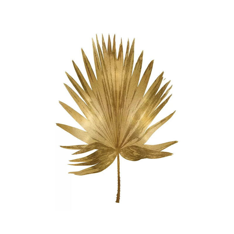 Gold Palm IV by Melonie Miller - Wrapped Canvas Painting, 66.04 cm H x 45.72 cm W x 1.91 cm D