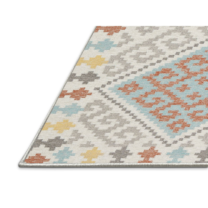 Tapis contemporain gris, Rectangle 6 pi x 9 pi