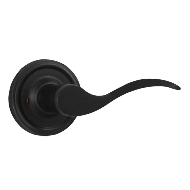 Poignée de porte Bordeau, Noir, Droite