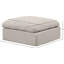 Repose-pieds modulaire rembourré Itala-94466400