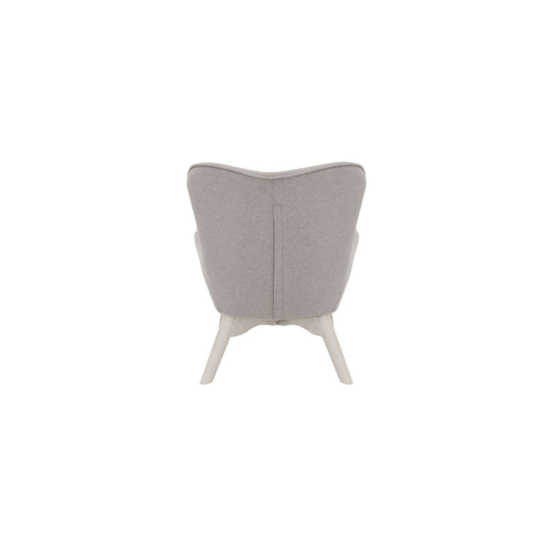 Wimbled Kids Personalized 31 cm Club Chair Club Chair and Ottoman, Light Grey/White