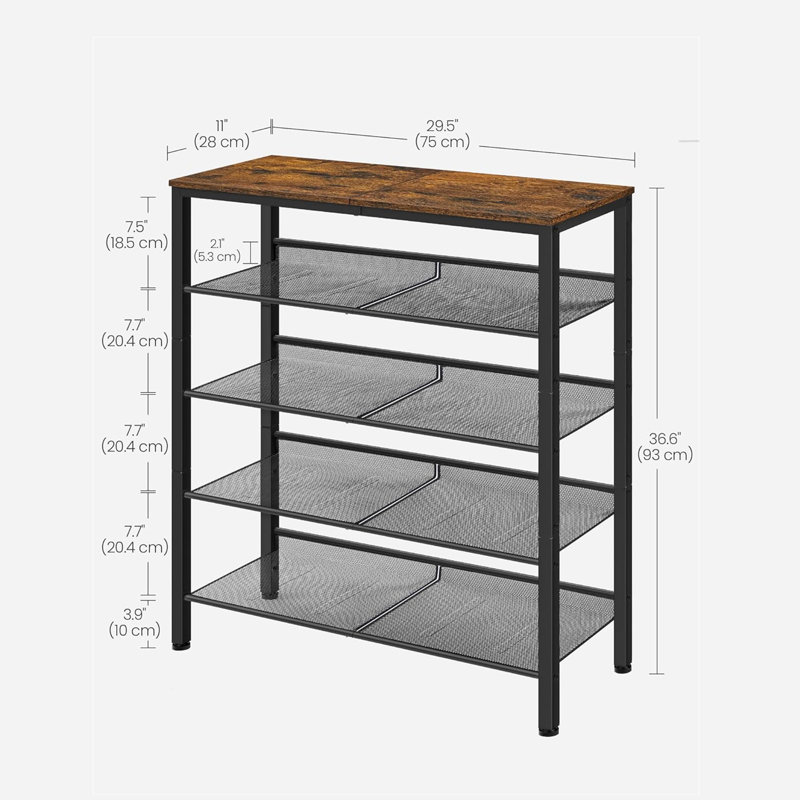 25 Pair Shoe Rack