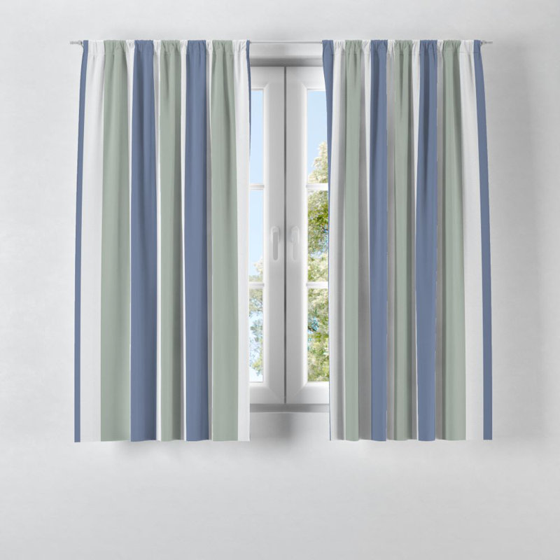 Panneau de rideau simple semi-transparent Calm, L 40 po x L 52 po