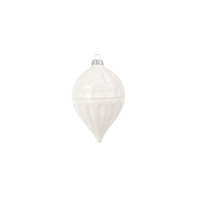Pietra Serena 6'' Handmade Terra Bianca Ornament