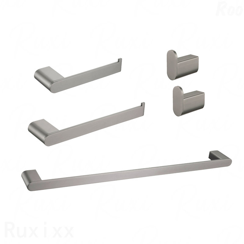 5- Piece Bathroom Hardware Set, Gunmetal