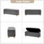 Banc de rangement en polyester Darioush avec pieds en bois massif-127682431