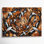 «Birds European Pied Mouchoir», art mural sur toile