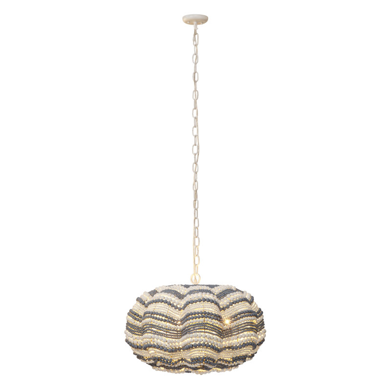 Clamshell 3 - Light Chandelier, Blue