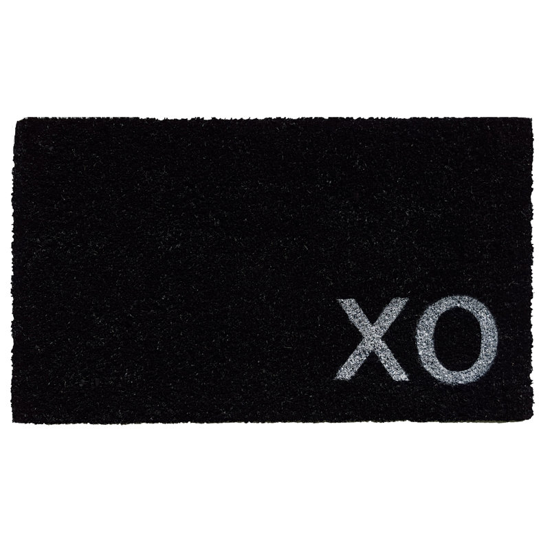 Tapis d'entrée antidérapant Slope XO 29 po x 17 po, Noir, L 17 po x L 29 po