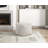 Square Pouf Plush Off-White Corduroy Fabric Upholstery, Modern Ottoman and Footstool, Non-Slip Floor Pouf, Bean Bag Chair, 1pc Sitting Pouf