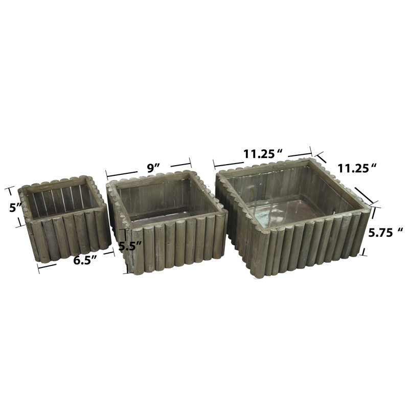 Daxton Handmade Wood Planter Box