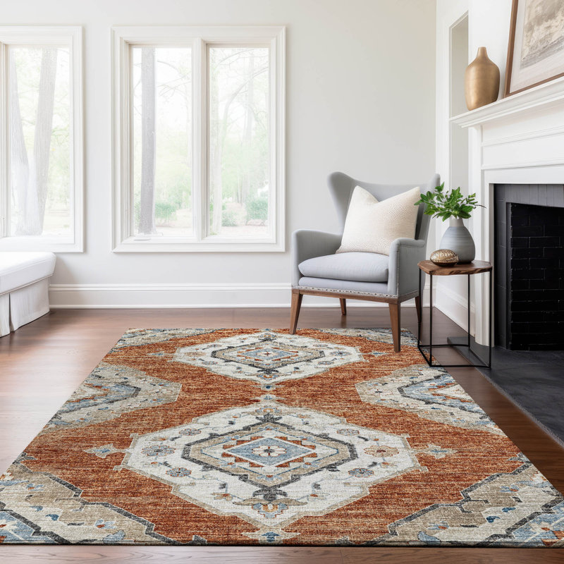 Tapis argile AMF91 lavable à la machine de qualité supérieure, Rectangle 1 pi 8 po x 2 pi 6 po