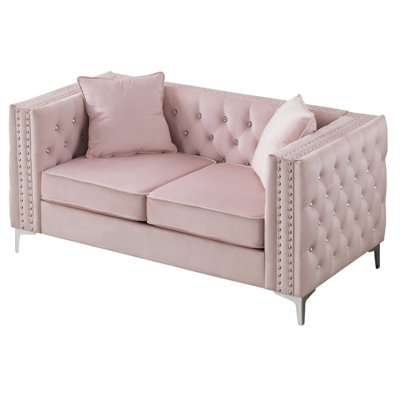 Causeuse moderne, rose
