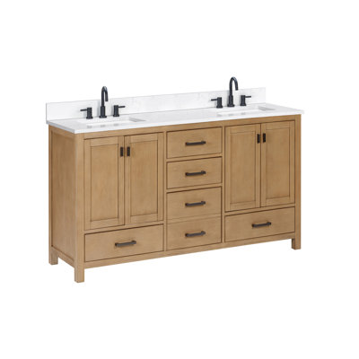 Modero 60" Double Bathroom Vanity with Top