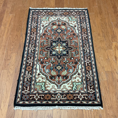  Handmade Heriz Wool Rug