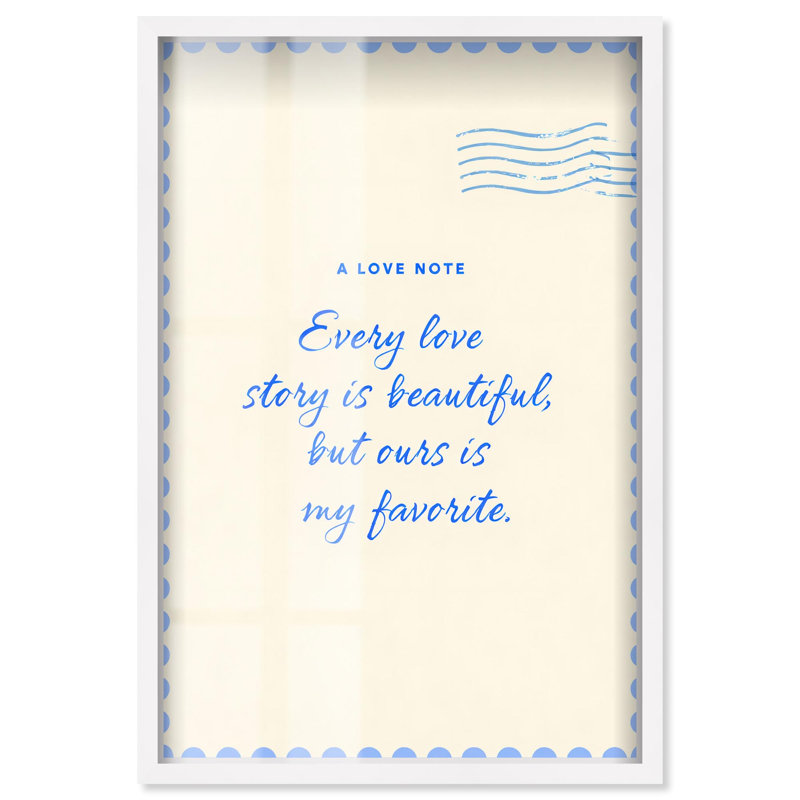 «Our Beautiful Tale Shadowbox Print» par Art Remedy, H 37 po x l 25 po, Blanc
