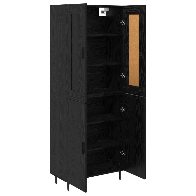 69.5cm Sideboard, Black Oak