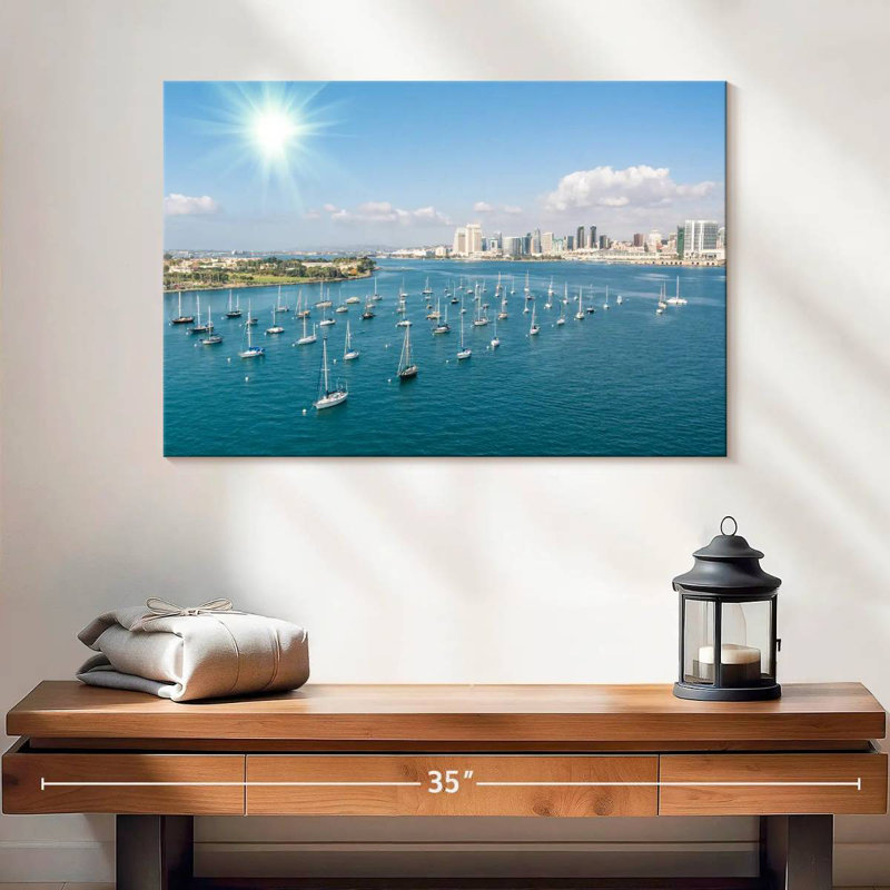 Mehar San Diego Waterfront Boats, 16" H x 24" W