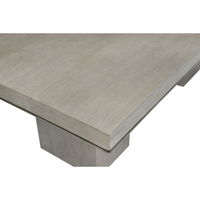 Linea Solid Wood Dining Table, Gray