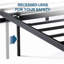 Desoto Tool-Free Quick Lock Metal Bed Frame-2113112356