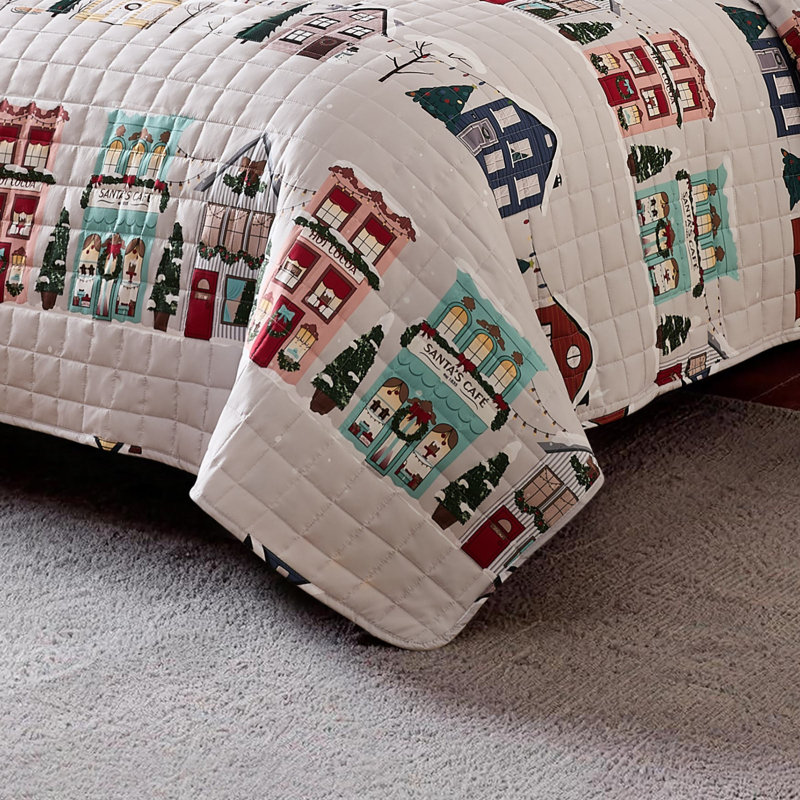Avanti Winter Village King Quilt Set