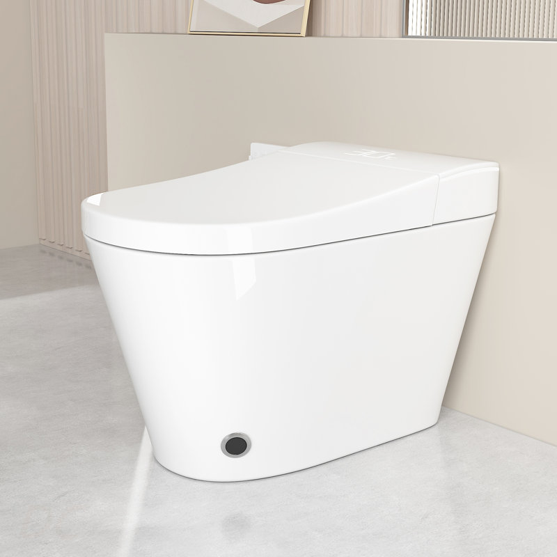 Unique Smart Toile,  One Piece Toilet with Bidet Built In,Intelligent Toilet Auto Open/Close Seat. Bidet toilet with Dryer and Warm Water.WHITE