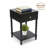  Sterling Modern Side Table with Storage Drawer, Lower Shelf, Contemporary Legs End Table for Living Room, Black-993621916